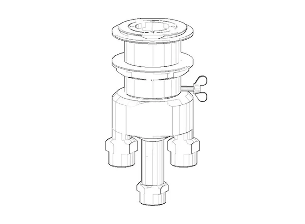 DORNBRACHT Anschluss für Thermostat Stand ERSATZTEILE 04170104100 D. 113 x 180 mm, 0417010410090 Galeriebild 1